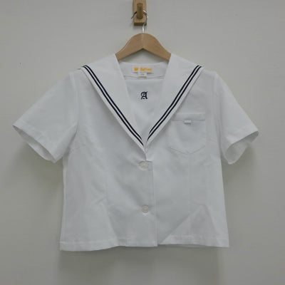 【中古】石川県 浅野川中学校 女子制服 2点（セーラー服・スカート）sf014185