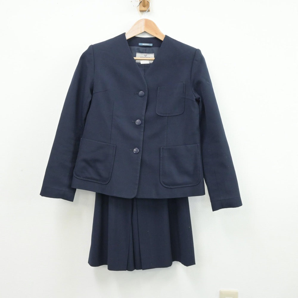 【中古】山形県 三川町立三川中学校 女子制服 3点（ブレザー・スカート）sf014193