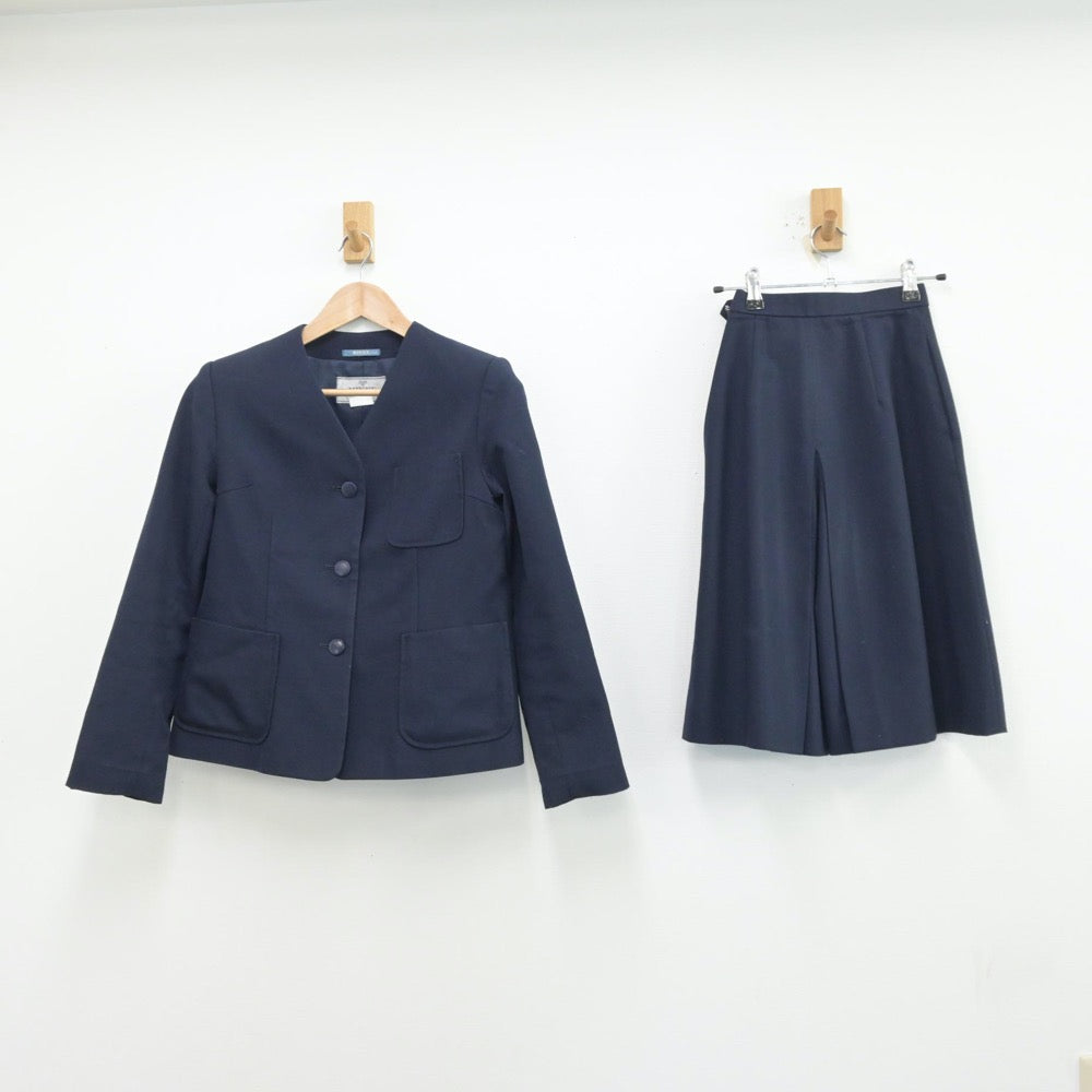 【中古】山形県 三川町立三川中学校 女子制服 3点（ブレザー・スカート）sf014193