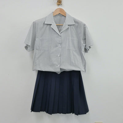 【中古】山形県 山形県立鶴岡南高等学校 女子制服 2点（シャツ・スカート）sf014196