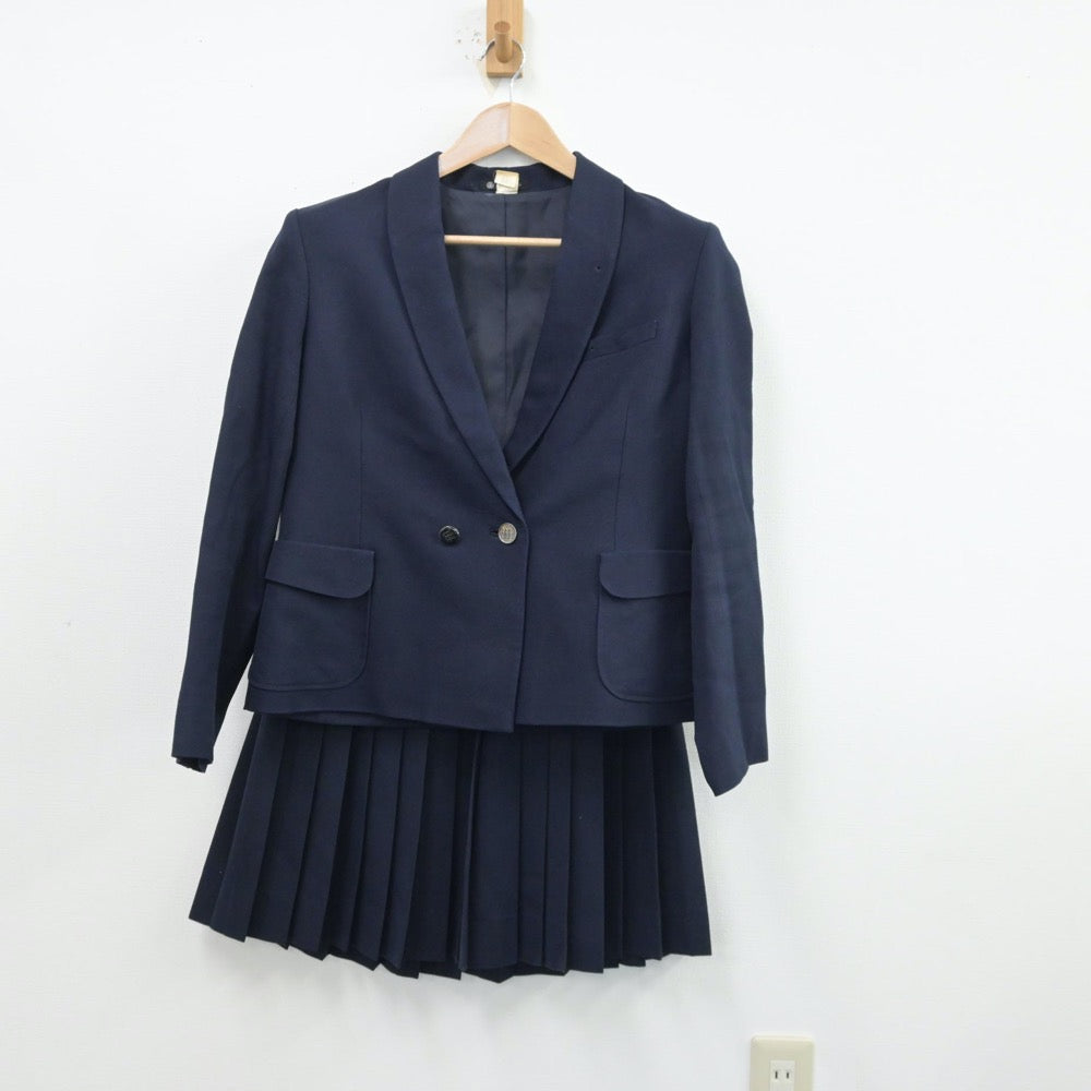 【中古】香川県 香川県立丸亀高等学校 女子制服 4点（ブレザー・ベスト・スカート・スカート）sf014200