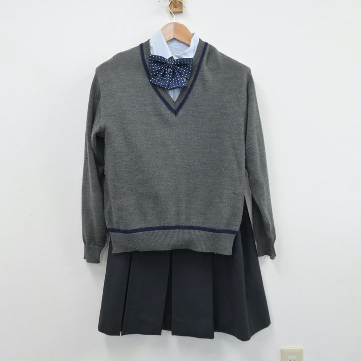 中古制服】大阪府 大阪府立長野高等学校 女子制服 5点（ブレザー・ニット・シャツ・スカート）sf014202【リサイクル学生服】 | 中古制服 通販パレイド