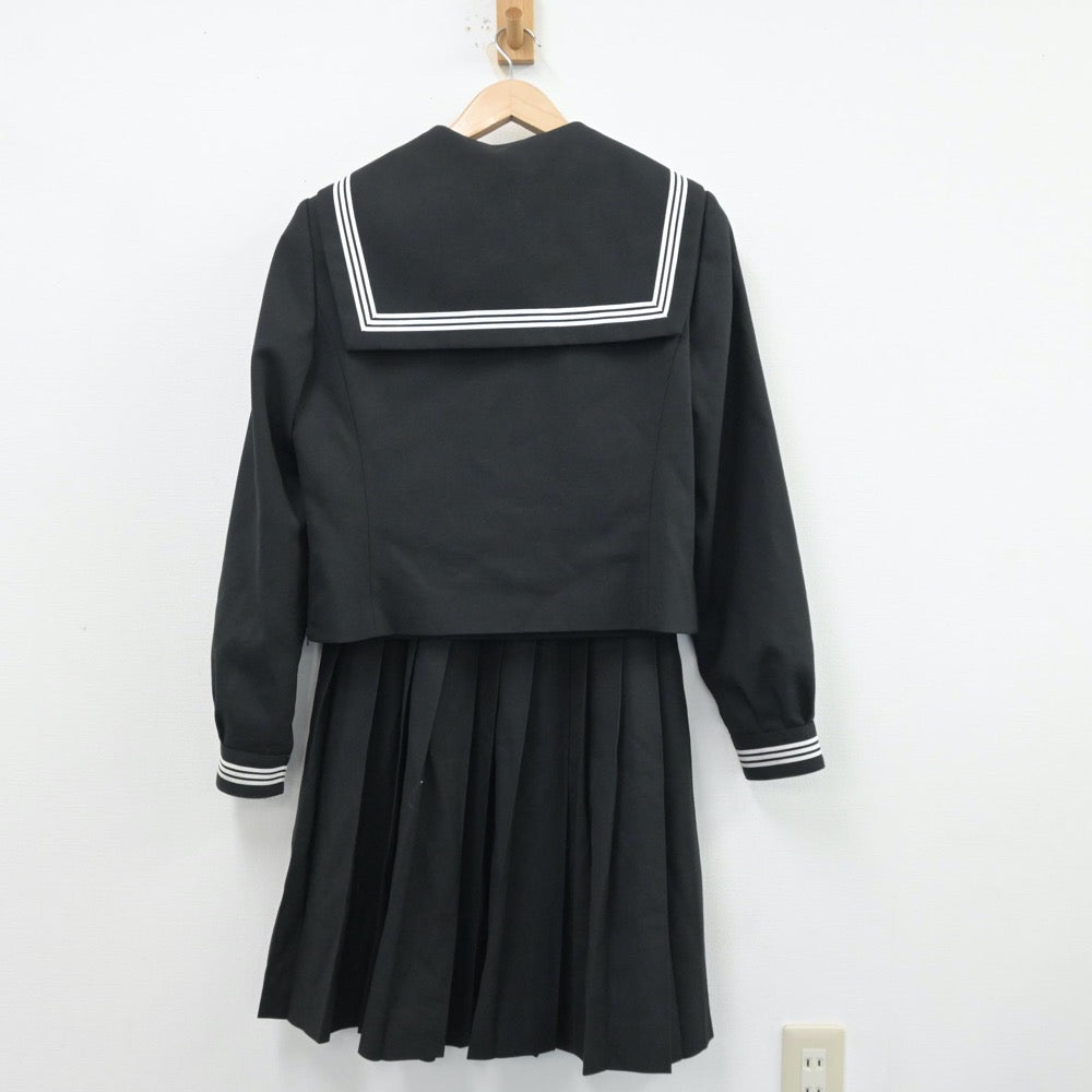 【中古】香川県 三豊市観音寺市学校組合立三豊中学校 女子制服 4点（セーラー服・スカート）sf014204