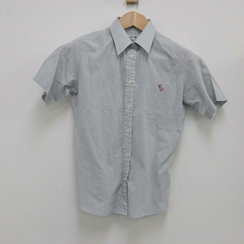 【中古】岡山県 金光学園高等学校 女子制服 2点（シャツ・ニットベスト）sf014207