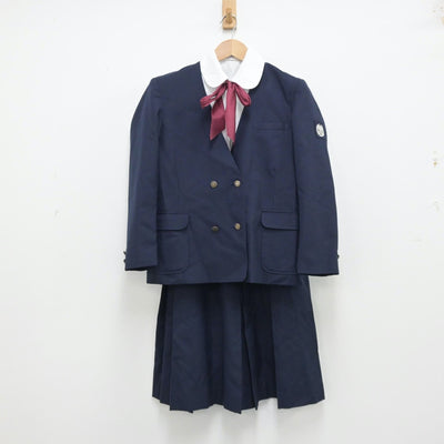 【中古】埼玉県 埼玉県白岡市立白岡中学校 女子制服 4点（ブレザー・シャツ・スカート）sf014210