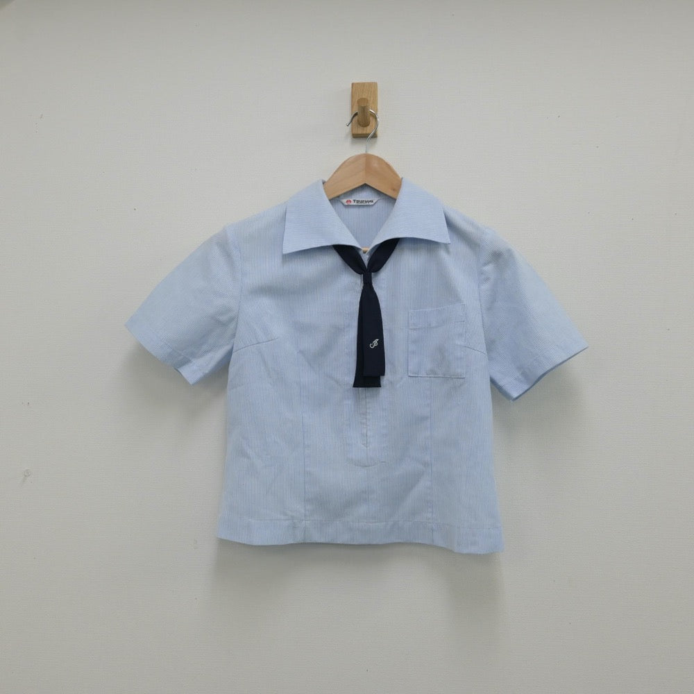 【中古】熊本県 熊本市立必由館高等学校 女子制服 4点（シャツ・ニットベスト・ジャンパースカート）sf014215