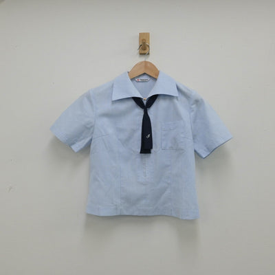 【中古】熊本県 熊本市立必由館高等学校 女子制服 4点（シャツ・ニットベスト・ジャンパースカート）sf014215