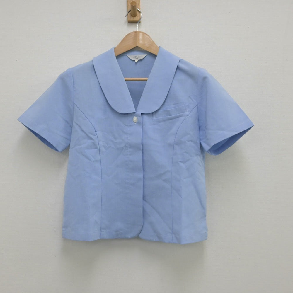 【中古】大阪府 宣真高等学校 女子制服 2点（シャツ・スカート）sf014222