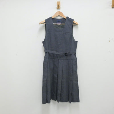 【中古】大阪府 宣真高等学校 女子制服 2点（ブレザー・ジャンパースカート）sf014224