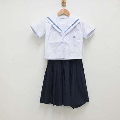 【中古】三重県 名張市立名張中学校 女子制服 4点（セーラー服・スカート）sf014233