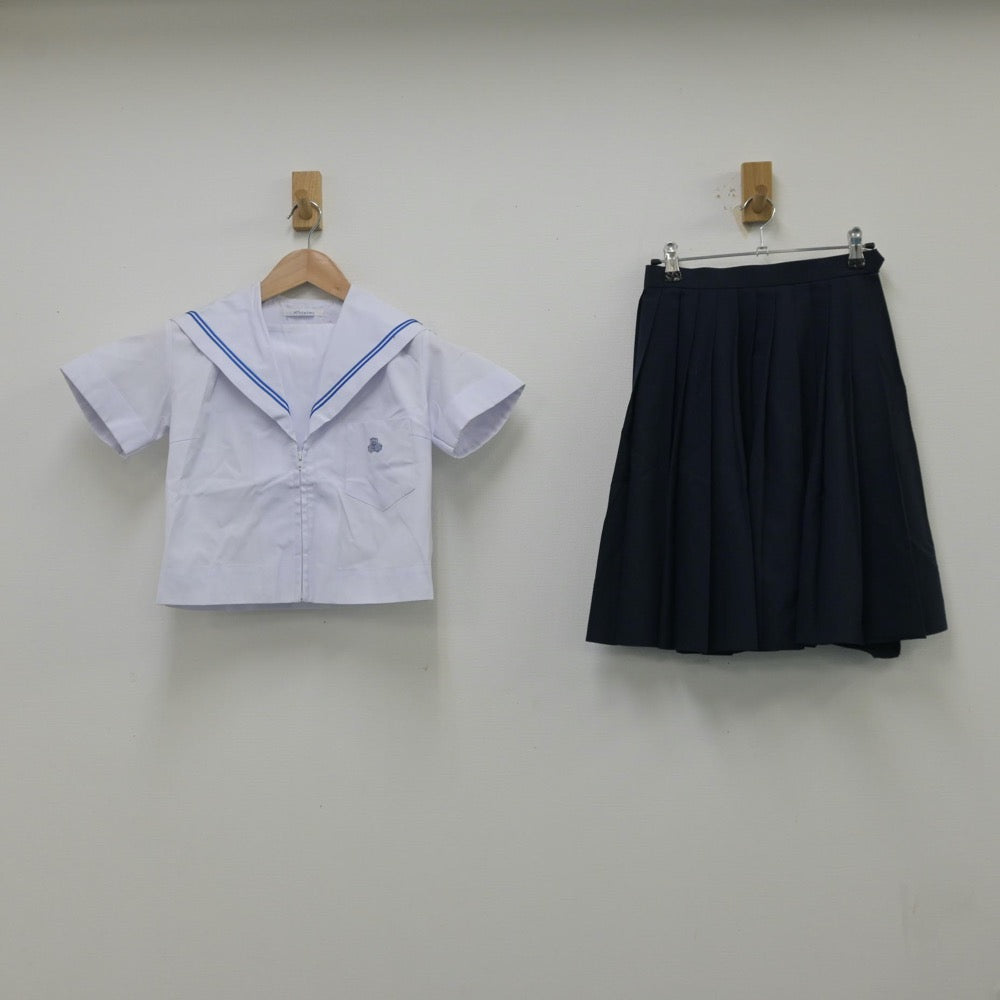 【中古】三重県 名張市立名張中学校 女子制服 4点（セーラー服・スカート）sf014233