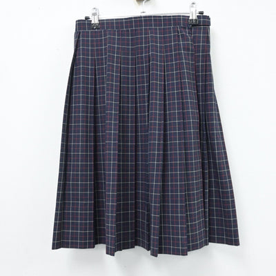 【中古】東京都 江戸川区立ニノ江中学校 女子制服 2点（ニットベスト・スカート）sf014239