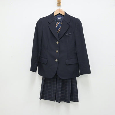 【中古】富山県 富山県立富山いずみ高等学校 女子制服 3点（ブレザー・スカート）sf014251