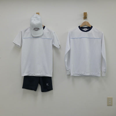 【中古】兵庫県 神戸市立本山南中学校 女子制服 3点（体操服 上・体操服 上）sf014253