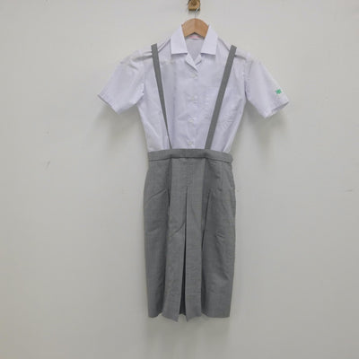 【中古】兵庫県 神戸市立本山南中学校 女子制服 3点（シャツ・ベスト・スカート）sf014254