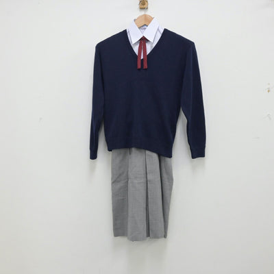 【中古】兵庫県 神戸市立本山南中学校 女子制服 5点（ブレザー・シャツ・ニット・スカート）sf014255