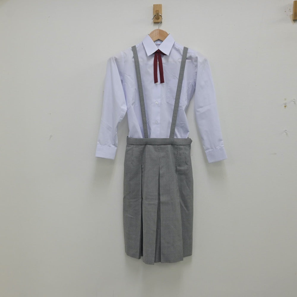 【中古】兵庫県 神戸市立本山南中学校 女子制服 5点（ブレザー・シャツ・ニット・スカート）sf014255