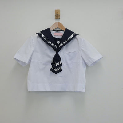 【中古】宮城県 仙台白百合学園中学校 女子制服 1点（セーラー服）sf014261