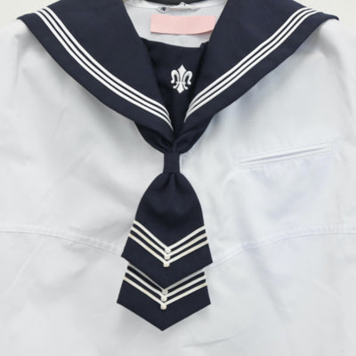 【中古】宮城県 仙台白百合学園中学校 女子制服 1点（セーラー服）sf014261