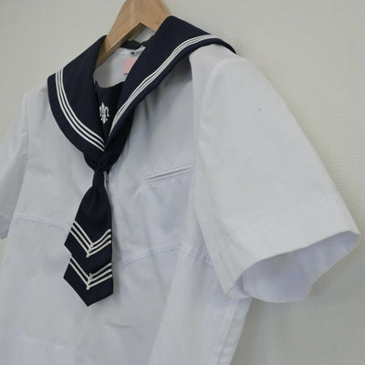 【中古】宮城県 仙台白百合学園中学校 女子制服 1点（セーラー服）sf014261