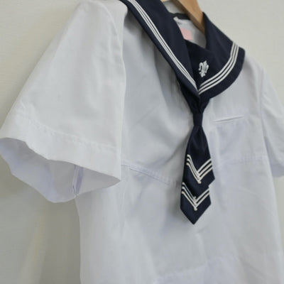 【中古】宮城県 仙台白百合学園中学校 女子制服 1点（セーラー服）sf014261