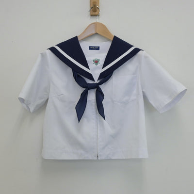 【中古】山口県 山口県防府市立桑山中学校 女子制服 3点（セーラー服・スカート）sf014265