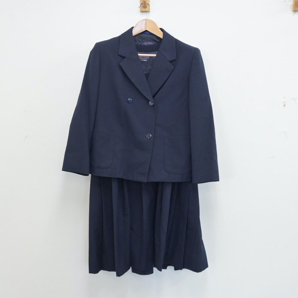 【中古】神奈川県 川崎市立中野島中学校 女子制服 2点（ブレザー・ジャンパースカート）sf014266