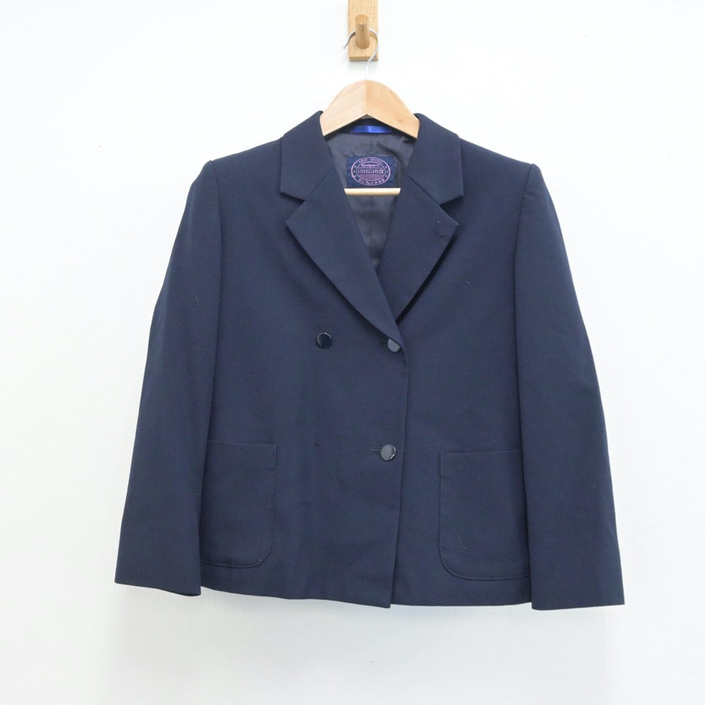 【中古】神奈川県 川崎市立中野島中学校 女子制服 2点（ブレザー・ジャンパースカート）sf014266