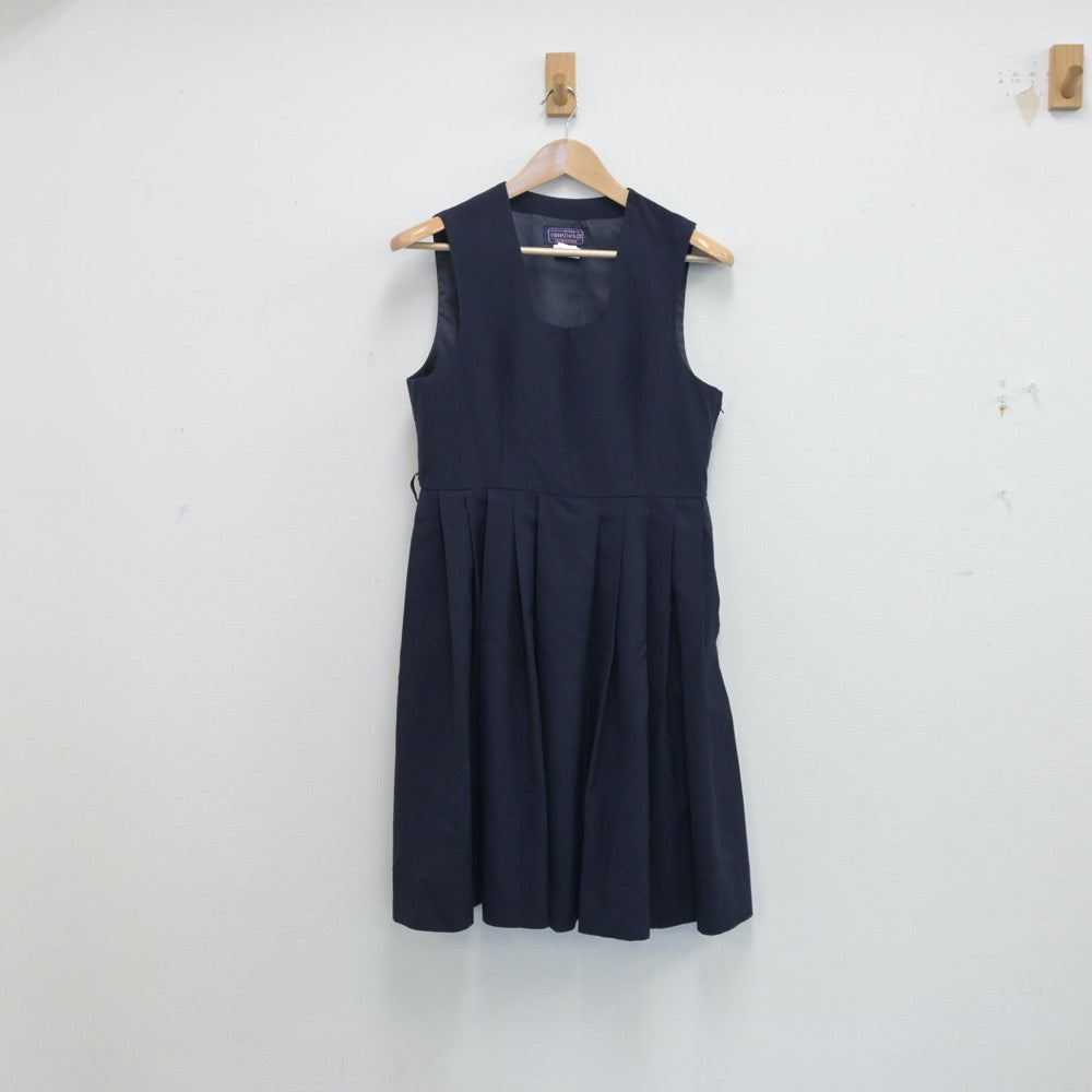 【中古】神奈川県 川崎市立中野島中学校 女子制服 1点（ジャンパースカート）sf014268