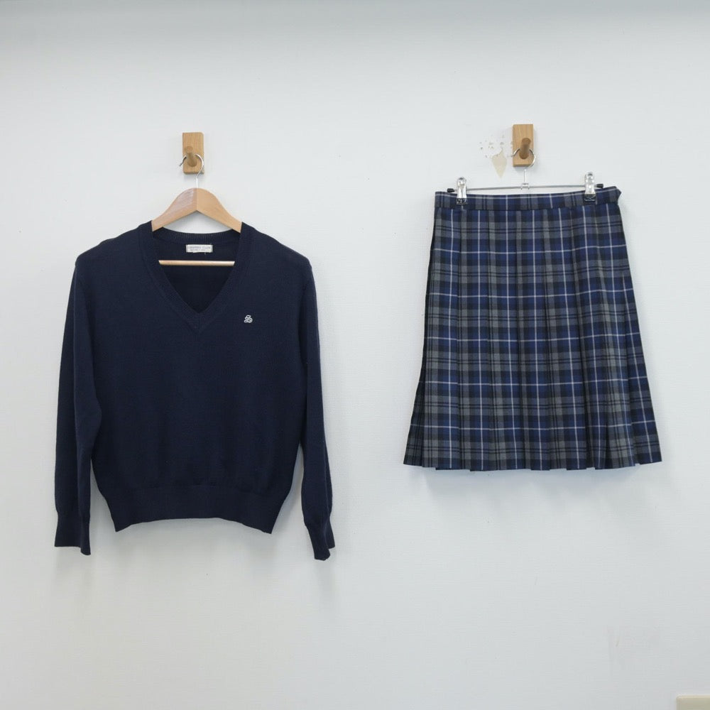 中古制服】熊本県 専修大学玉名高等学校 女子制服 2点（ニット