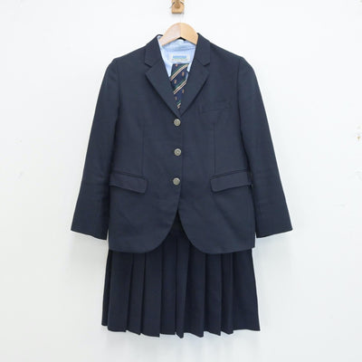 【中古】熊本県 専修大学玉名高等学校 女子制服 5点（ブレザー・シャツ・スカート）sf014279