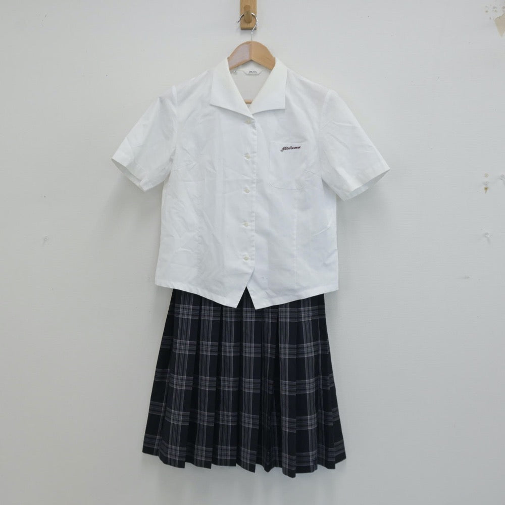 【中古】兵庫県 兵庫県立明石南高等学校 女子制服 4点（シャツ・スカート）sf014287