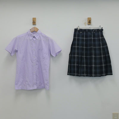 【中古】岩手県 花巻東高等学校 女子制服 3点（シャツ・ニットベスト・スカート）sf014291