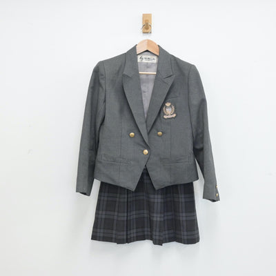 【中古】愛知県 中部大学春日ヶ丘中学校 女子制服 2点（ブレザー・スカート）sf014296