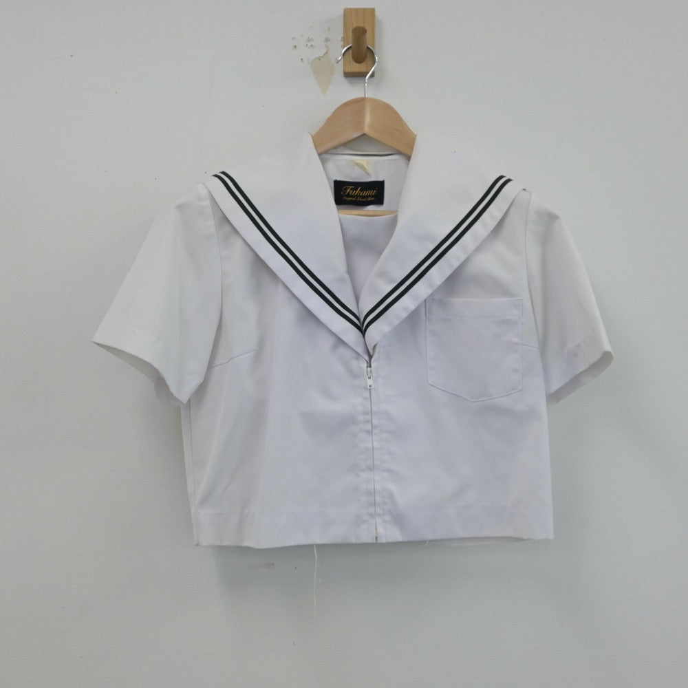 【中古】岐阜県 多治見市立南ケ丘中学校 女子制服 2点（セーラー服）sf014297