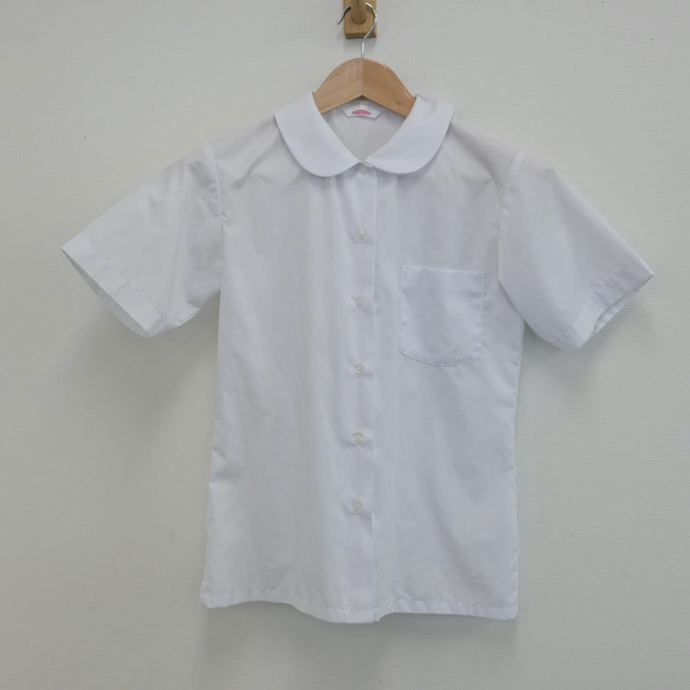 【中古】福岡県 春日市立春日南中学校 女子制服 2点（シャツ・ジャンパースカート）sf014302