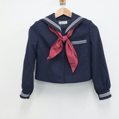 【中古】青森県 八戸市立第一中学校 女子制服 3点（セーラー服・スカート）sf014303