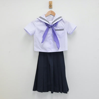 【中古】青森県 八戸市立第一中学校 女子制服 5点（セーラー服・スカート）sf014304