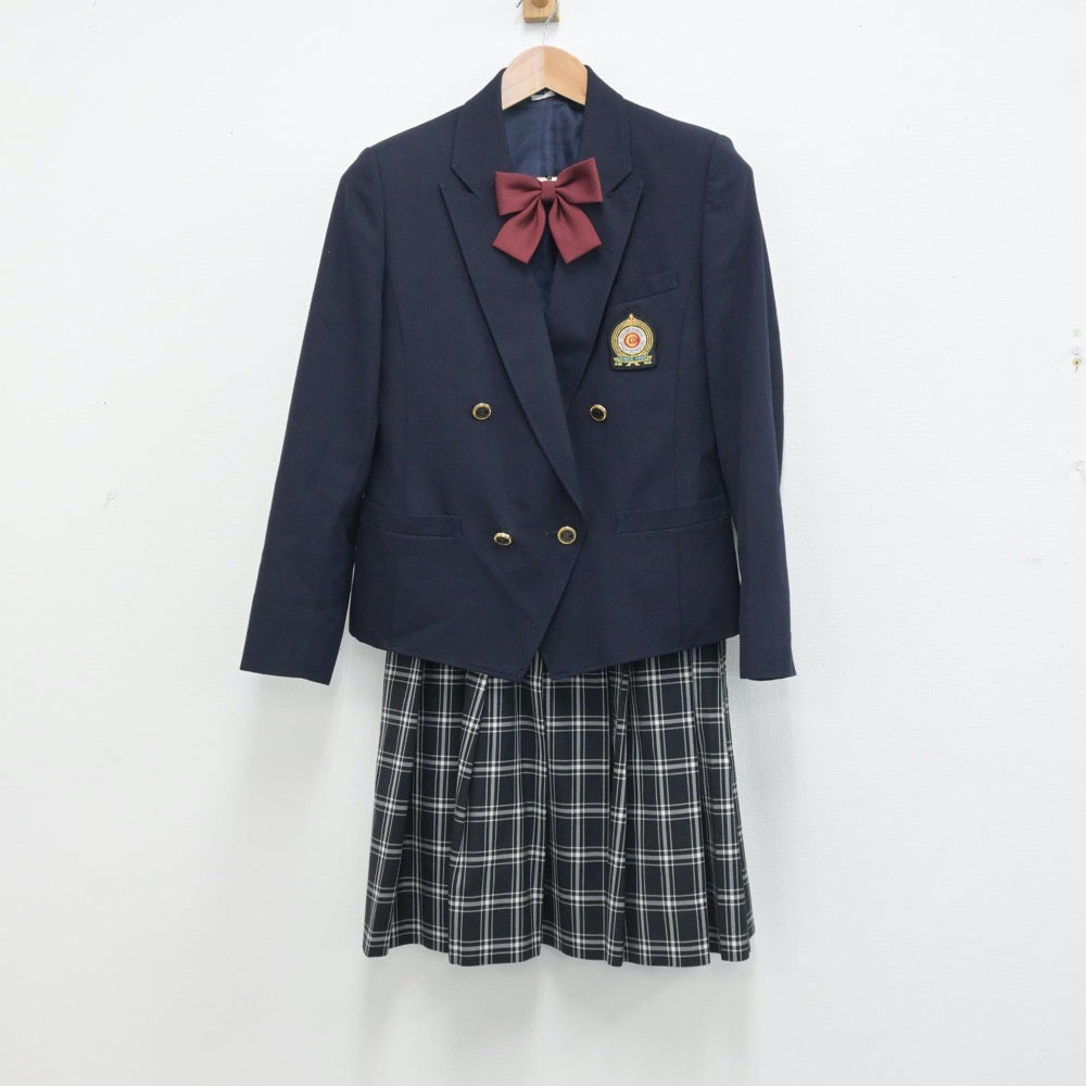 【中古】鹿児島県 出水中央高等学校 女子制服 5点（ブレザー・スカート）sf014305