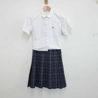 【中古】兵庫県 甲子園学院高等学校 女子制服 3点（シャツ・スカート）sf014321