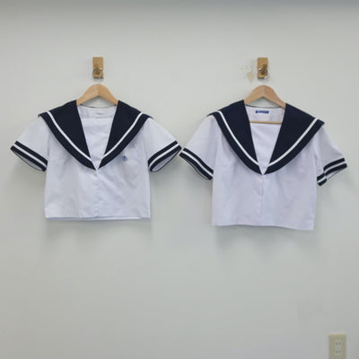 【中古】宮崎県 宮崎県立高鍋高等学校 女子制服 2点（セーラー服）sf014322