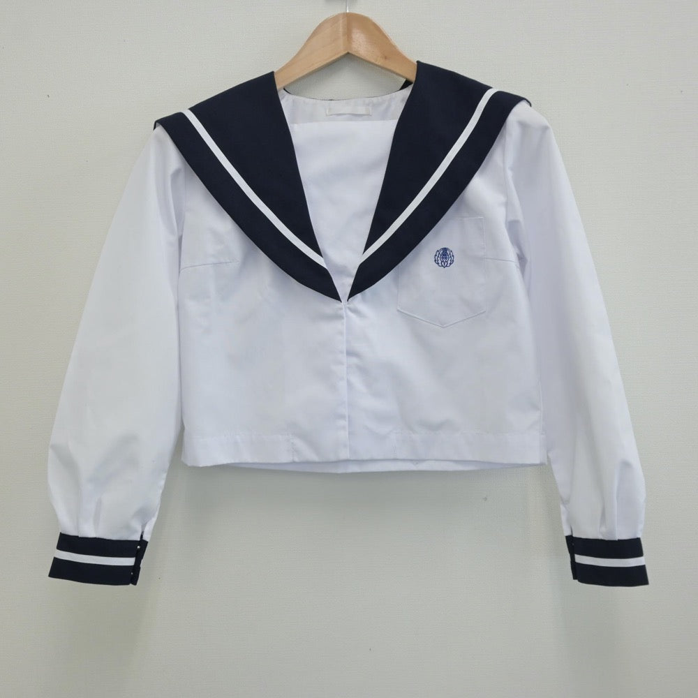 【中古】愛知県 愛知県立西春高等学校 女子制服 2点（セーラー服・ニット）sf014327