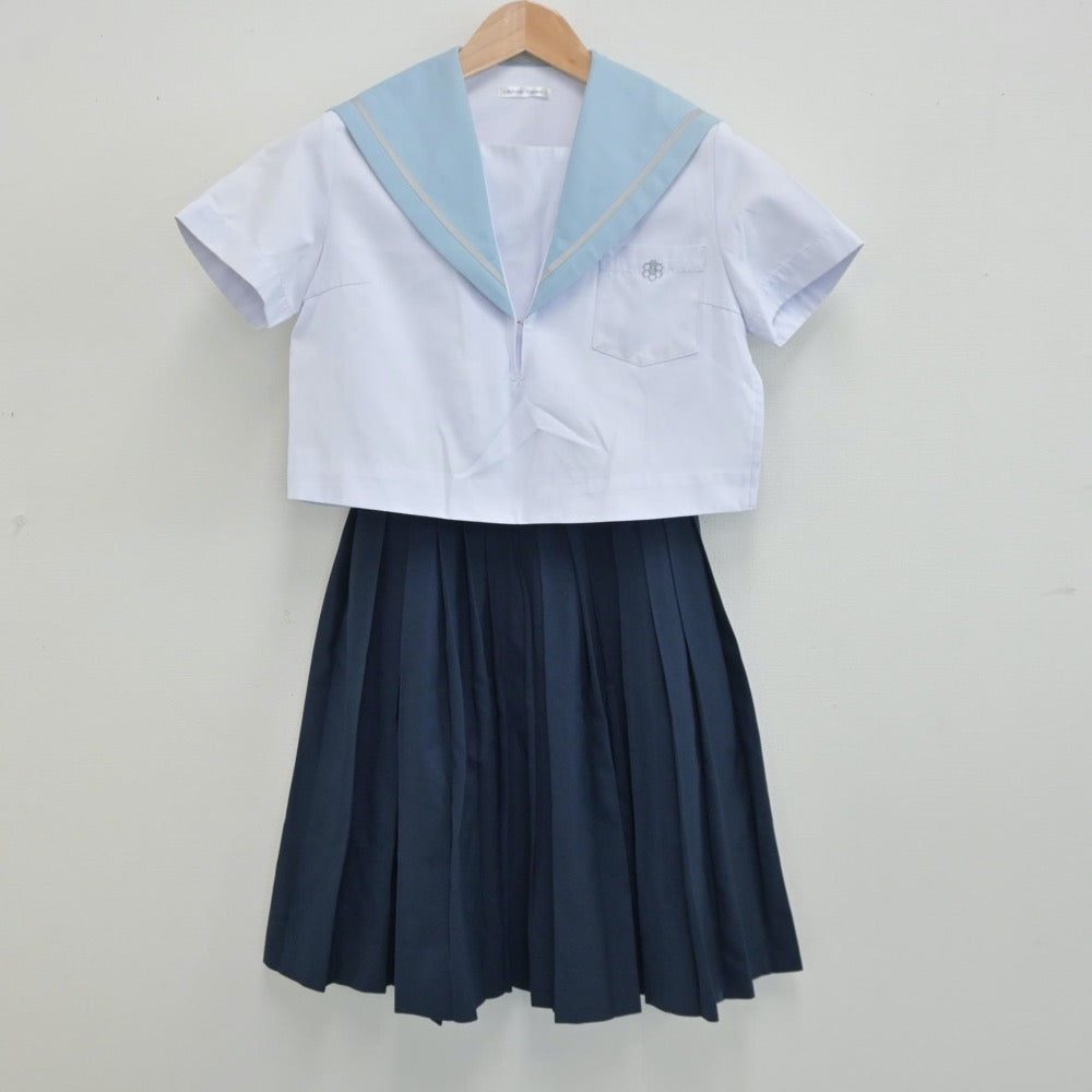 【中古】愛知県 愛知県立西春高等学校 女子制服 2点（セーラー服・スカート）sf014328