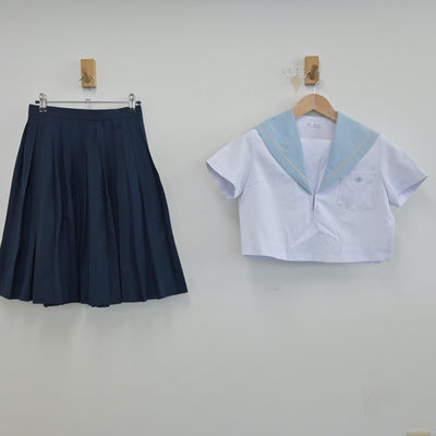 【中古】愛知県 愛知県立西春高等学校 女子制服 2点（セーラー服・スカート）sf014328