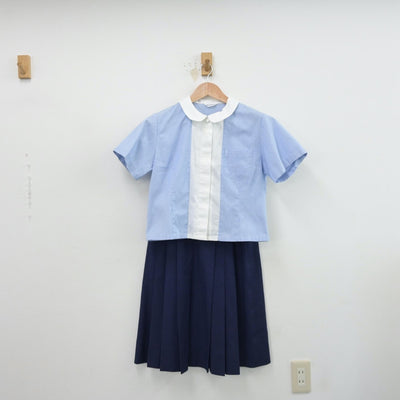 【中古】神奈川県 聖園女学院中学校 女子制服 3点（シャツ・スカート）sf014338