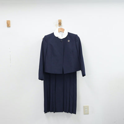 【中古】神奈川県 聖園女学院中学校 女子制服 5点（ブレザー・シャツ・ジャンパースカート）sf014339