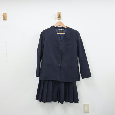 【中古】埼玉県 広島中学校 女子制服 2点（ブレザー・スカート）sf014347