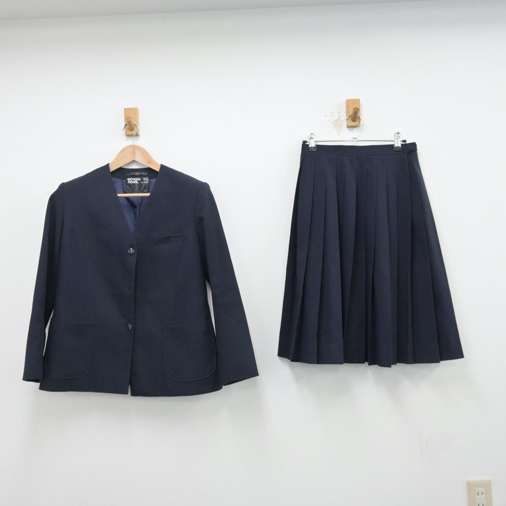 【中古】埼玉県 広島中学校 女子制服 2点（ブレザー・スカート）sf014347