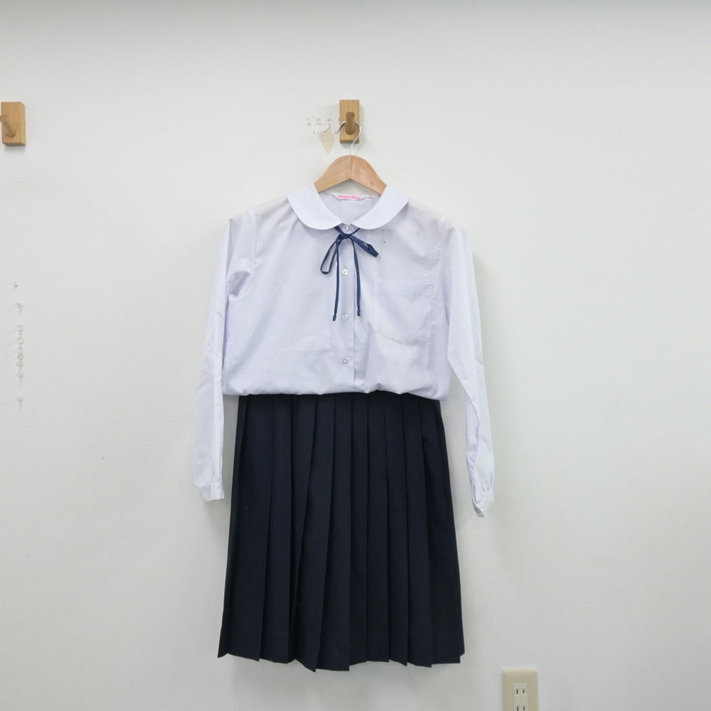 【中古】埼玉県 広島中学校 女子制服 4点（ブレザー・シャツ・スカート）sf014348