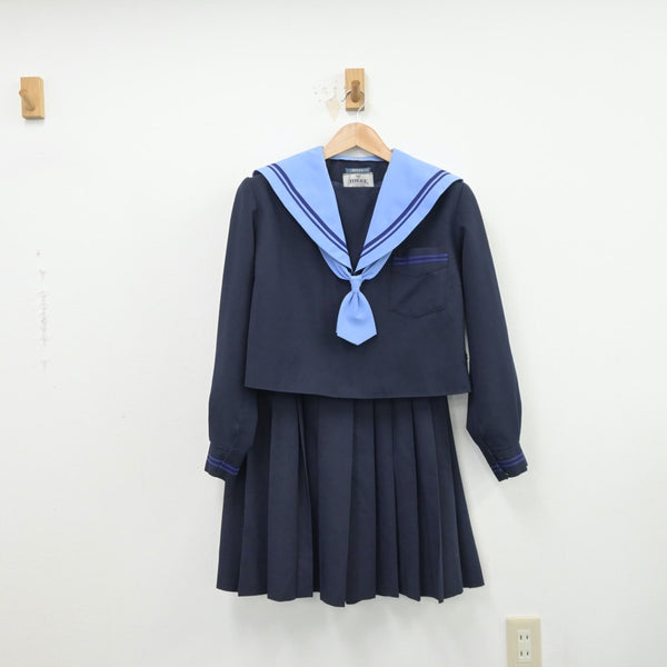 が大特価！ コスプレ用衣装☆上野芝中学校風デザインの可愛い水色襟の 